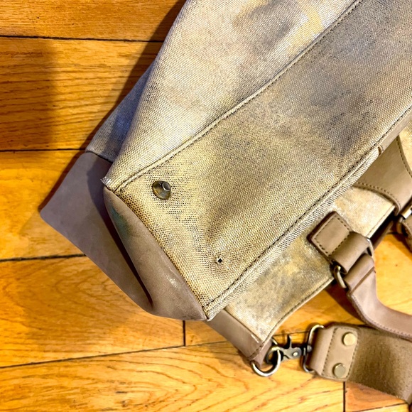 Canvas/Leather Tote Bag by Jesslyn Blake - Picture 5 of 6